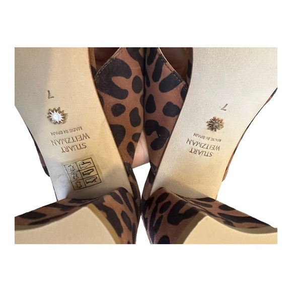 Stuart Weitzman galene crisscross slide tiger print sandal - Picture 6 of 11